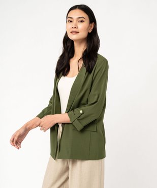 Veste de tailleur à manches 3/4 femme vue1 - GEMO(FEMME PAP) - GEMO
