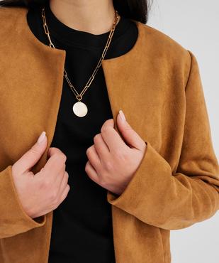 Veste courte en suédine femme vue5 - GEMO(FEMME PAP) - GEMO