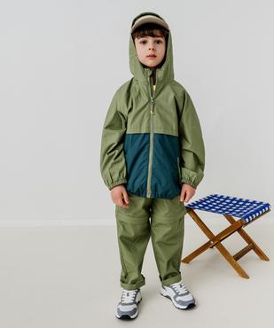 Blouson à capuche imperméable à zip magnétique garçon vue8 - GEMO 4G GARCON - GEMO