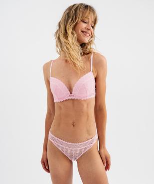 String en dentelle femme vue3 - GEMO(HOMWR FEM) - GEMO