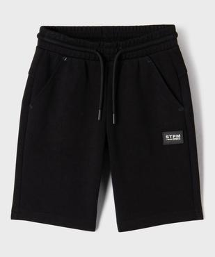 Bermuda en maille extensible à taille élastiquée garçon  vue1 - GEMO (ENFANT) - GEMO