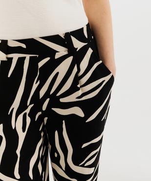 Pantalon fluide imprimé coupe large femme vue2 - GEMO 4G FEMME - GEMO