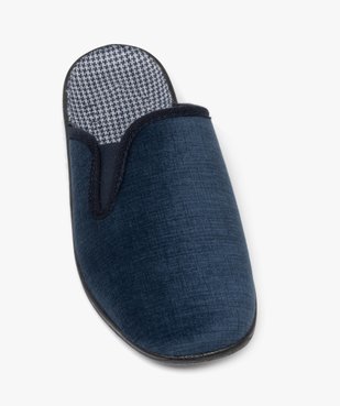 Chaussons homme mules confort en velours intérieur motif à carreaux vue5 - G'FLEX GEMO FOR GOOD - GEMO