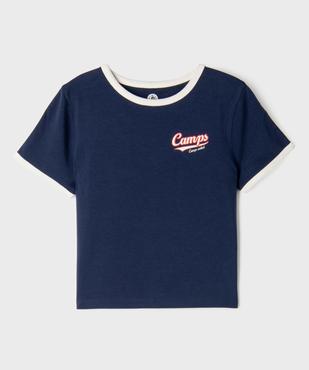 Tee-shirt manches courtes court fille - Camps United vue1 - CAMPS GEMO FOR GOOD - GEMO