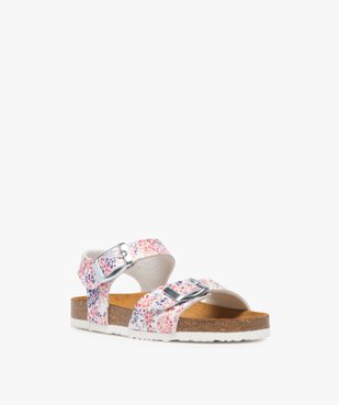 Sandales fille à brides à boucle et semelle liège vue2 - GEMO (ENFANT) - GEMO