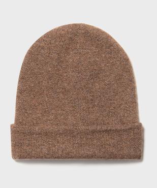 Bonnet uni à revers femme vue1 - GEMO 4G FEMME - GEMO