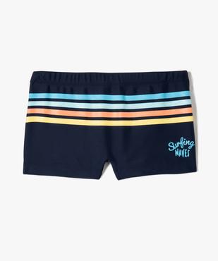Maillot de bain garçon boxer à rayures vue1 - GEMO (ENFANT) - GEMO