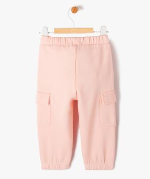 Pantalon de jogging avec poches à rabat bébé fille vue4 - GEMO 4G BEBE - GEMO
