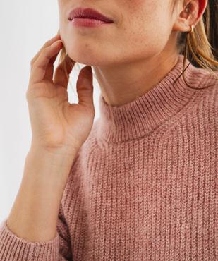 Pull oversize en grosse maille femme vue3 - GEMO 4G FEMME - GEMO