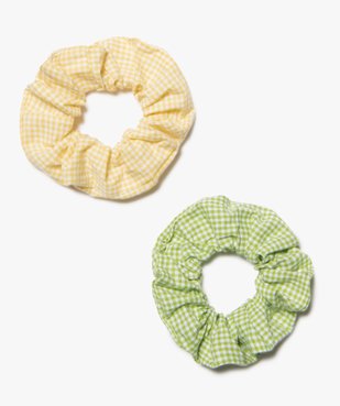 Chouchous pour les cheveux fille à motif vichy (lot de 2) vue1 - GEMO (ACCESS) - GEMO