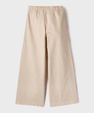 Jean large avec taille élastique ajustable fille vue3 - GEMO (JUNIOR) - GEMO