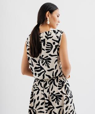 Blouse sans manches forme blousante femme vue4 - GEMO(FEMME PAP) - GEMO