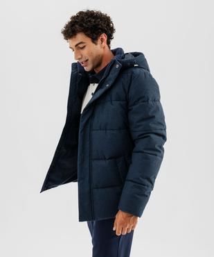 Parka matelassée et déperlante à capuche et col montant homme vue5 - GEMO 4G HOMME - GEMO