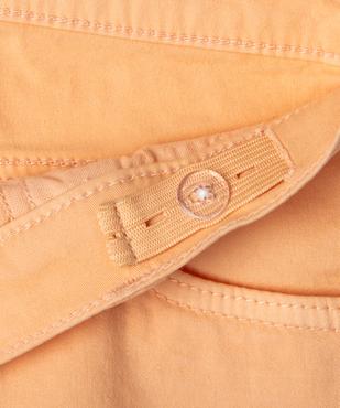 Short en coton stretch avec revers fille vue2 - GEMO (JUNIOR) - GEMO