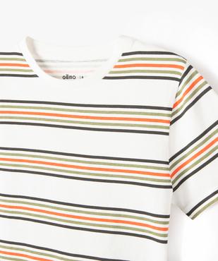 Tee-shirt garçon à manches courtes à motifs vue2 - GEMO 4G GARCON - GEMO