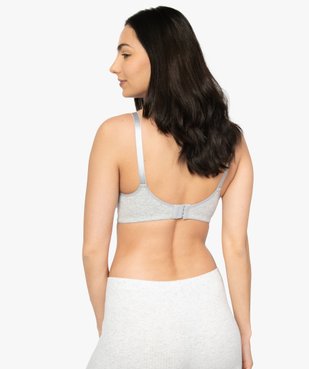 Soutien-gorge d'allaitement en coton biologique vue3 - GEMO 4G MATERN - GEMO