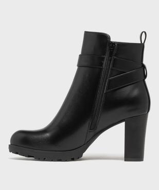 Bottines fourrées à talon haut avec bride cheville femme - Valentina Baldano vue9 - VALENTINA BALDA - GEMO