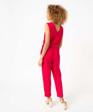 Combinaison pantalon femme avec haut cache-coeur vue3 - GEMO 4G FEMME - GEMO