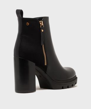 Boots à talon et patin cranté femme - Valentina Baldano vue4 - VALENTINA BALDA - GEMO