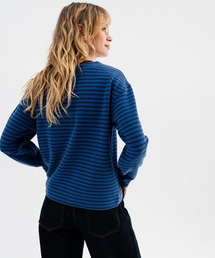 Tee-shirt rayé col rond femme vue4 - GEMO(FEMME PAP) - GEMO