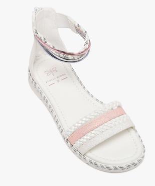 Sandales montantes à brides pailletées et talon zippé fille vue5 - LOVELY WINGS - GEMO