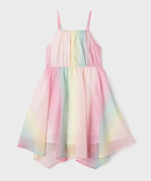 Robe à bretelles en voile multicolore fille vue1 - GEMO (ENFANT) - GEMO