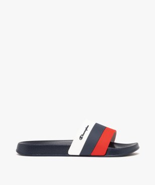 Mules de piscine garçon avec bandeau rayé tricolore - Champion USA vue1 - CHAMPION USA - GEMO
