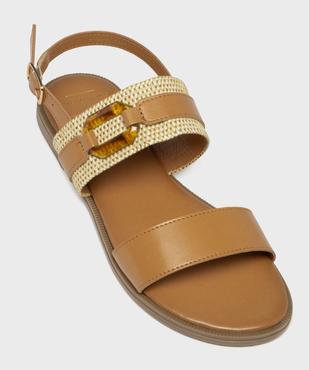 Sandales à talon plat et brides fantaisie femme  vue6 - FOLLOW ME - GEMO