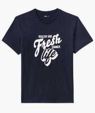 Tee-shirt manches courtes à motif estival homme vue5 - GEMO 4G HOMME - GEMO