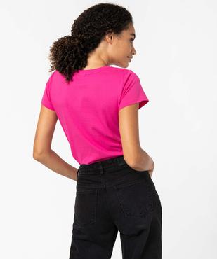 Tee-shirt femme à manches courtes imprimé Princess Peach - Super Mario vue3 - MARIO - GEMO