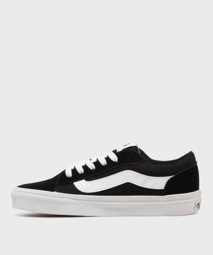 Baskets basses en cuir et textile femme - Vans vue3 - VANS - GEMO