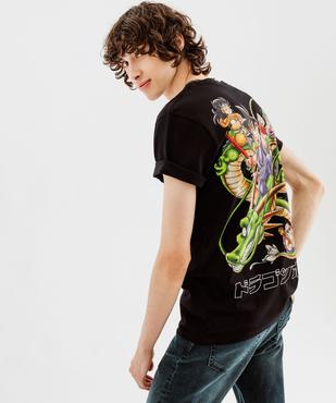 Tee-shirt manches courtes imprimé devant et dos homme - Dragon Ball vue1 - DRAGON BALL Z - GEMO