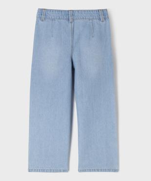 Jean wide leg avec taille ajustable fille vue3 - GEMO (ENFANT) - GEMO