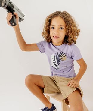 T-shirt manches courtes imprimé garçon vue1 - GEMO 4G GARCON - GEMO