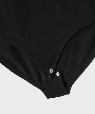 Body encolure bateau uni fille vue2 - GEMO 4G FILLE - GEMO