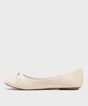 Ballerines femme unies ultra-légères à bout drapé  vue3 - VALENTINA BALDA - GEMO