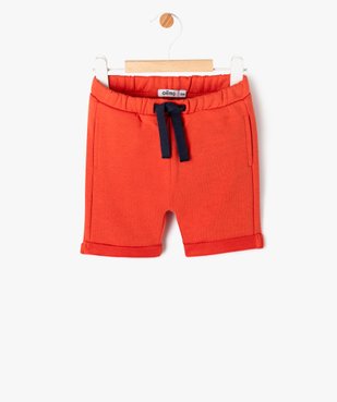 Bermuda en molleton bébé garçon vue1 - GEMO 4G BEBE - GEMO