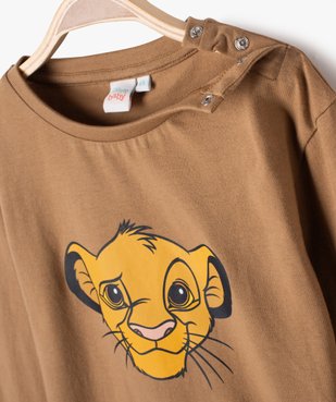 Tee-shirt manches longues imprimé Le Roi Lion bébé garçon - Disney vue2 - ROI LION - GEMO