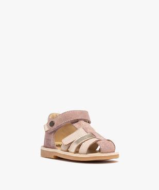 Chaussures de marche bébé fille en cuir - NA! vue2 - NA! - GEMO