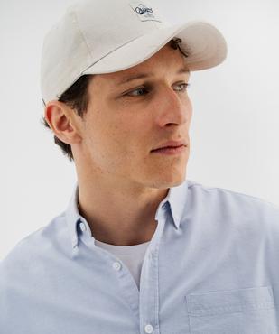 Chemise manches longues regular en coton rayé homme vue2 - GEMO 4G HOMME - GEMO