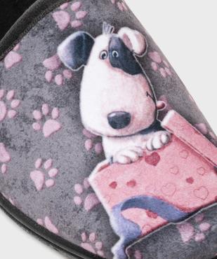 Chaussons mules avec motif chien femme vue6 - G'FLEX GEMO FOR GOOD - GEMO