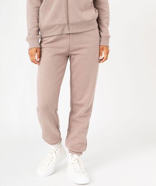 Pantalon de jogging en molleton doux femme vue1 - GEMO(FEMME PAP) - GEMO