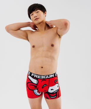 Boxer en microfibre à motif vache homme vue1 - FREEGUN - GEMO