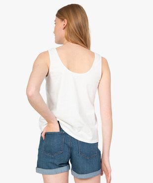 Débardeur femme avec motif pailleté vue3 - GEMO(FEMME PAP) - GEMO