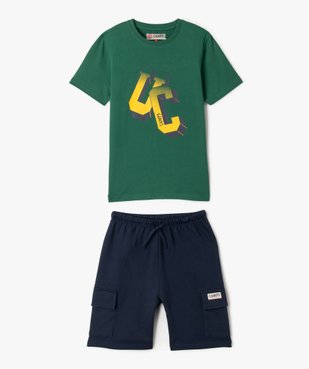 Pyjashort à poches cargo garçon - Camps United vue1 - CAMPS - GEMO