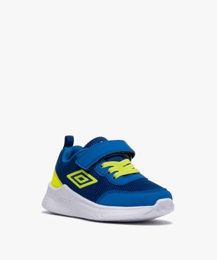 Baskets garçon running bicolores à scratch - Umbro vue2 - UMBRO - GEMO