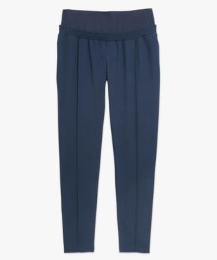 Pantalon de grossesse coupe tailleur à taille élastiquée vue4 - GEMO (MATER) - GEMO