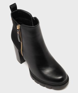 Boots à talon et patin cranté femme - Valentina Baldano vue5 - VALENTINA BALDA - GEMO