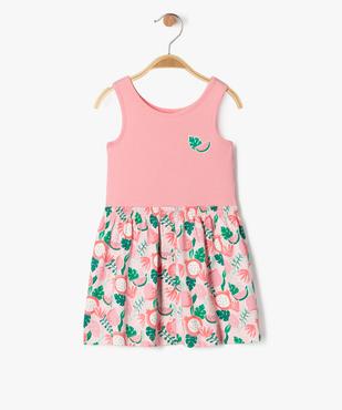 Robe sans manches effet 2-en-1 bébé fille vue1 - GEMO(BEBE DEBT) - GEMO
