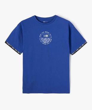 Tee-shirt manches courtes à manches et dos fantaisie garçon vue2 - GEMO (JUNIOR) - GEMO